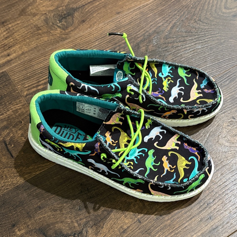 Youth Hey Dude Dinosaur Print